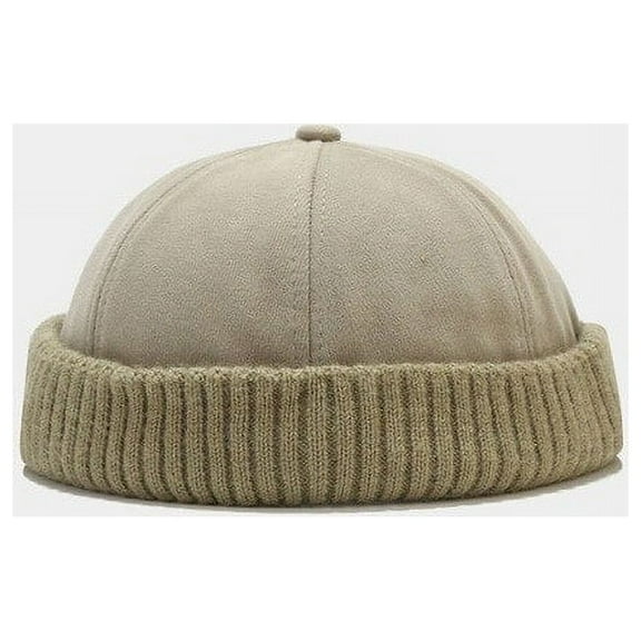 PIKADINGNIS New Unisex Docker Cap Skullcap Retro Sailor Cap Beanie Hats Men Women Warm Bucket Cap Brimless Hat Skullcap Bonnet Hip Hop Hat