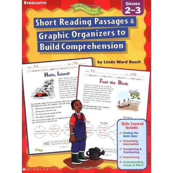 Pre-Owned Short Reading Passages & Graphic Organizers to Build Comprehension, Grades 2-3 (Paperback) 0439163587 9780439163583