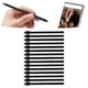 thumbnail image 4 of Lot de 15 embouts de stylet pour écran tactile, ABS durable, écriture rapide, montage facile, pour S6, avec pince à épiler, noir, 4 of 4