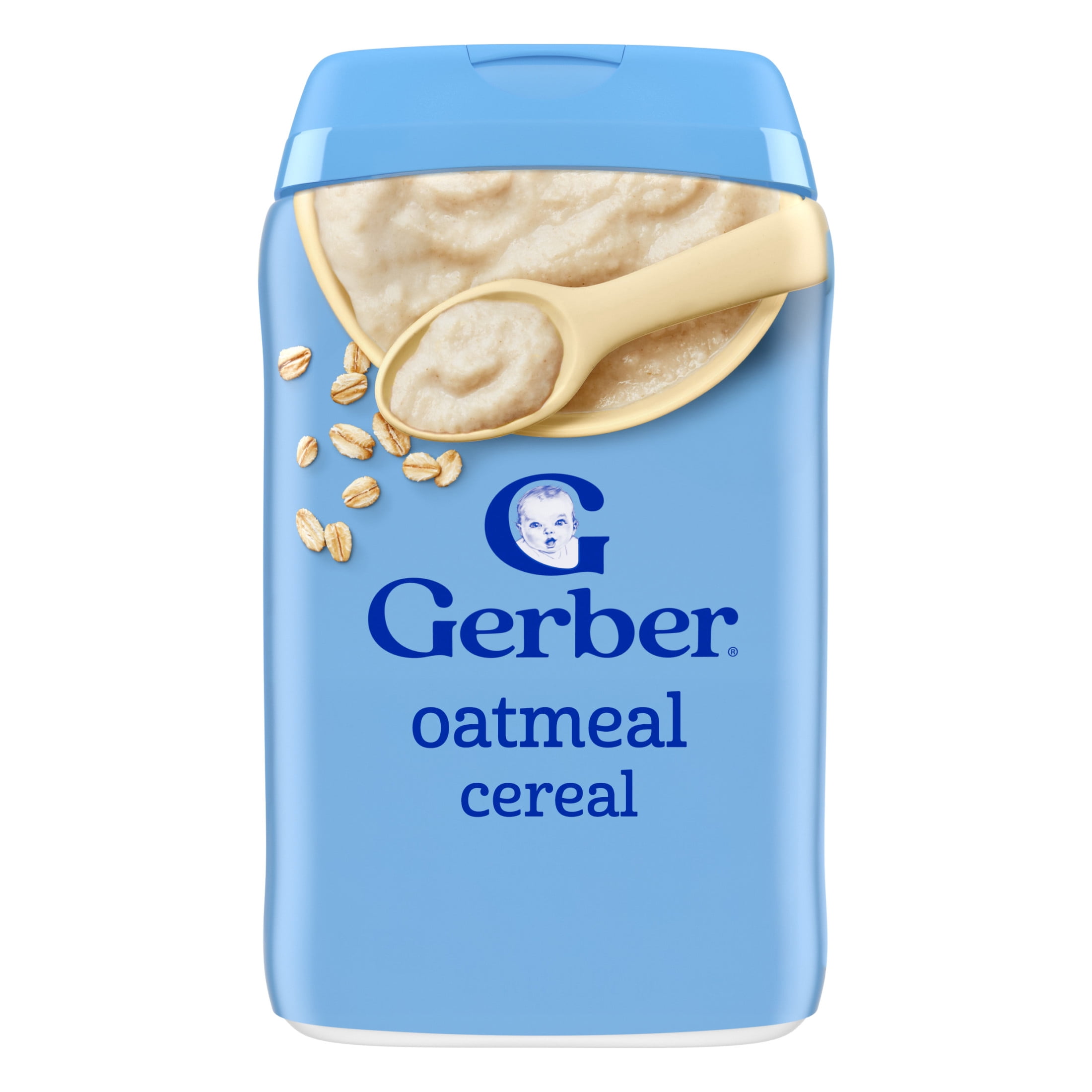 (3 pack) Gerber Stage 1 Baby Food, Baby Oatmeal Cereal, 8g Whole Grains, Infant Cereal 8 oz