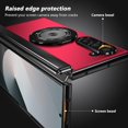 thumbnail image 6 of Magnetic for Samsung Galaxy Z Fold 6 Case with Ring Holder, [Hinge Protection] Built in Screen Protector & Camera Protection Slim Thin Hard PC Kickstand Shockproof Protective Case, Red, 6 of 7