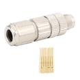 thumbnail image 3 of Conector Conector Industrial M12 Piezas De Cableado Codificación X Conector Macho De 8 Núcleos Y 8 Pines Ethernet Totalmente Metálico, 3 of 7