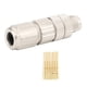 thumbnail image 4 of Piezas Conector Industrial M12 Piezas De Cableado Codificación X Conector Macho De 8 Núcleos Y 8 Pines Ethernet Totalmente Metálico, 4 of 7