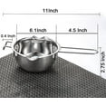 thumbnail image 2 of ABPETE Stainless Steel Double Boiler Pot,Stainless Steel Double Boiler Pot 600ML with Heat Resistant Handle for Melting Chocolate, Butter, and Candle Making(Silver Handle), 2 of 13