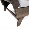 thumbnail image 4 of GDF Studio Othello Outdoor Grey Finished Acacia Wood Daybed with Water Resistant Cushions, 4 of 13