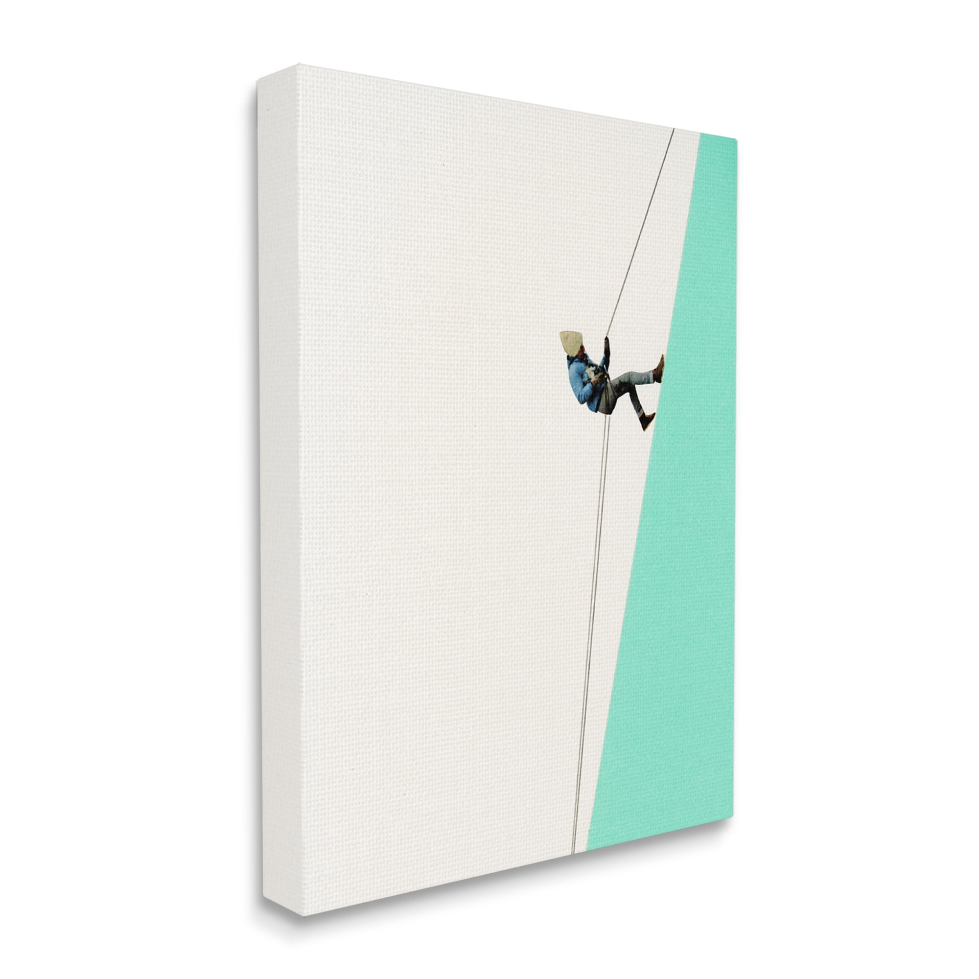 Stupell Industries Modern Mountain Climber Abstract Simple Shape Design Canvas Wall Art, 36 x 48, Design by Cassia Beck