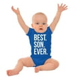 thumbnail image 3 of Best Son Ever Relatives Family Bodysuit Jumper Boys Infant Baby Brisco Brands 6M, 3 of 6