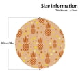 thumbnail image 3 of Bingfone Vintage Pineapples Leather Drinks Coasters With Set Of 6,Suitable For Home Kitchen,Coffee Cup Coasters Home Gift, 3 of 9