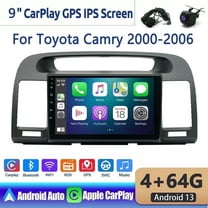 Car Stereo Radio Wireless Carplay for Toyota Camry 2000-2006 9 Inch Android 13 Touchscreen, Car Radio 4 64G Wifi GPS Navigation Android Auto