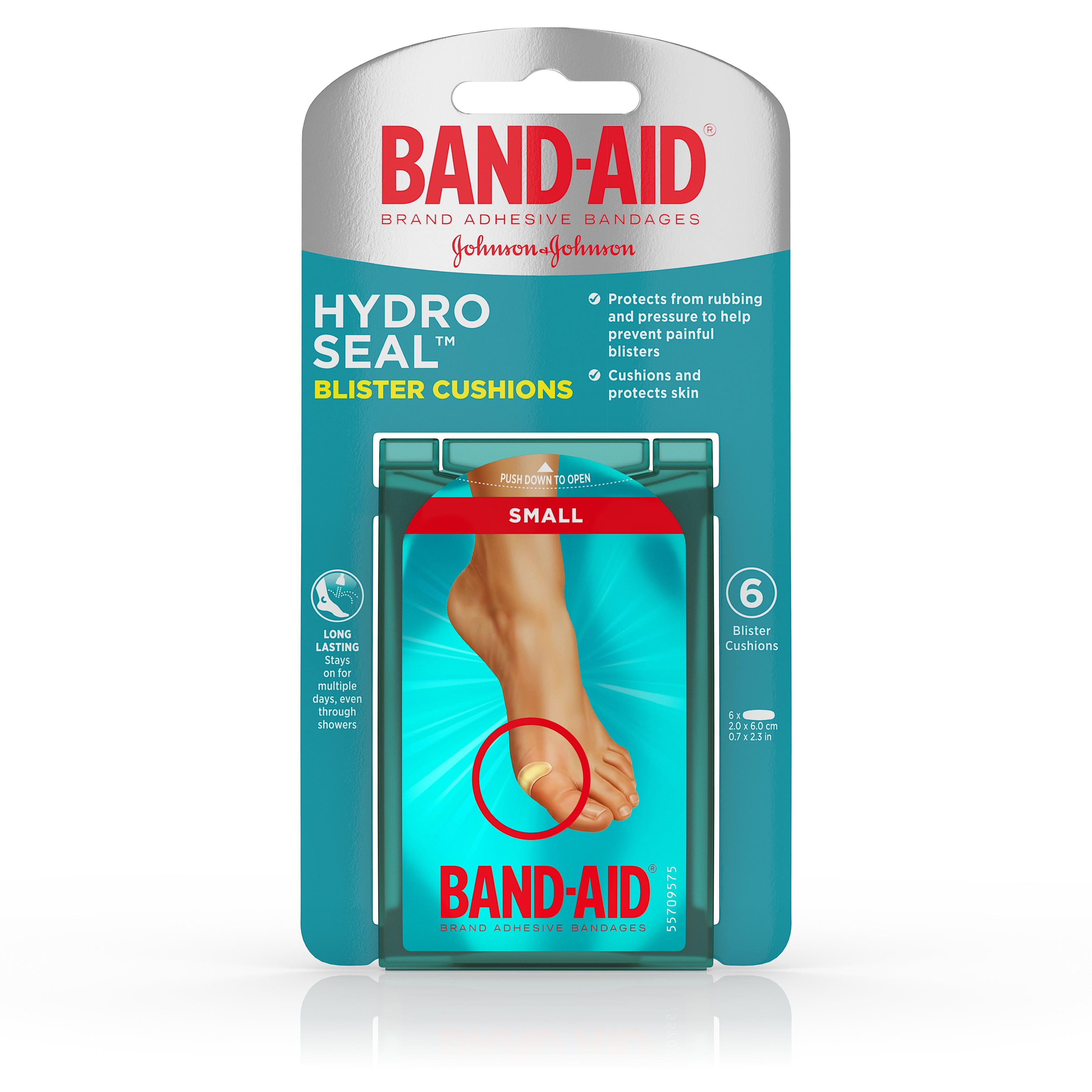BandAid Brand Hydro Seal Bandages Blister Cushion, Small 6 Count (Pack
