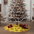 thumbnail image 4 of Fotbe Floral Sunflowers Pattern Christmas Tree Skirt, Tree Skirts Plush Christmas Decorations, Christmas Tree Skirts Xmas Decorations Holiday Party Decor-30", 4 of 6