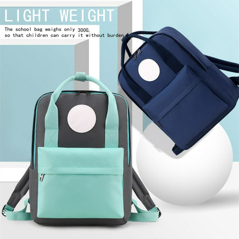 Colored school backpack. Education, schoolbag luggage, rucksack