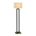 thumbnail image 4 of Better Homes & Gardens 61"H Metal Windowpane Floor Lamp, Black Finish with Faux Wood Base, 4 of 9