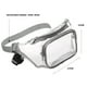 thumbnail image 3 of Bolsa De Hombro Bolsa de mensajero de PVC, bolsa de cinturón transparente portátil para deportes al aire libre (gris), 3 of 5