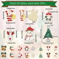 thumbnail image 2 of 1 caja de 40 piezas de 20 estilos de adornos de árbol de Navidad, adornos de Navidad, adornos de invierno, adornos de campana de Papá Noel., 2 of 9