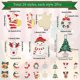 thumbnail image 2 of 1 caja de 40 piezas de 20 estilos de adornos de árbol de Navidad, adornos de Navidad, adornos de invierno, adornos de campana de Papá Noel., 2 of 9