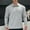 Gray, variant on FRSASU Men's Casual Pullover Sweatshirts Long Sleeve Lightweight Knitted Mock Neck Tops White