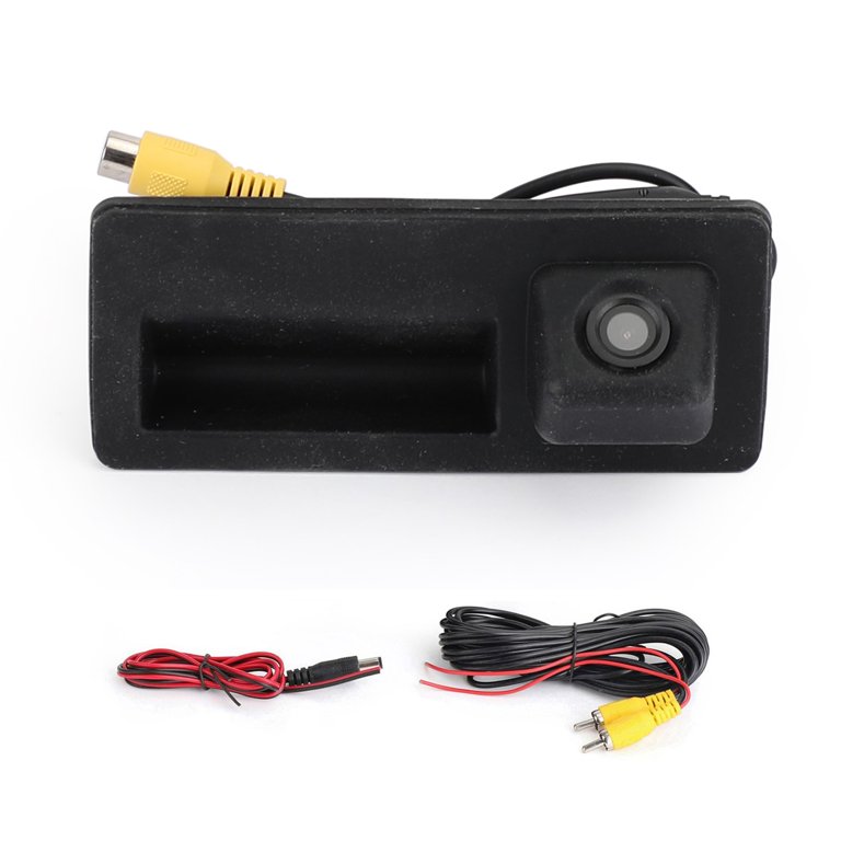 Reverse Backup Trunk Handle Camera – Wired, Black – Fits Audi A3 A4 A5 A6 A7 Q5