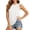 White, variant on EazyTech Women Summer Solid Color Sleeveless Round Neck Loose Basic Mesh Side Vent Tank Top