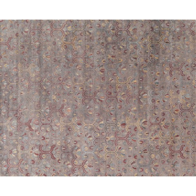 Ahgly Company Machine Washable Indoor Rectangle Contemporary Rosy Brown Pink Area Rugs, 8' x 10'