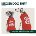thumbnail image 3 of Kuoser Dog Shirt Vest Soft Breathable Dog Cat Clothes, Red, S, 3 of 7