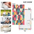 thumbnail image 6 of Yayeee 100% Cotton Hand Towels for Bathroom 16" x 28" Kitchen Towel, Retro Geometric, 6 of 7