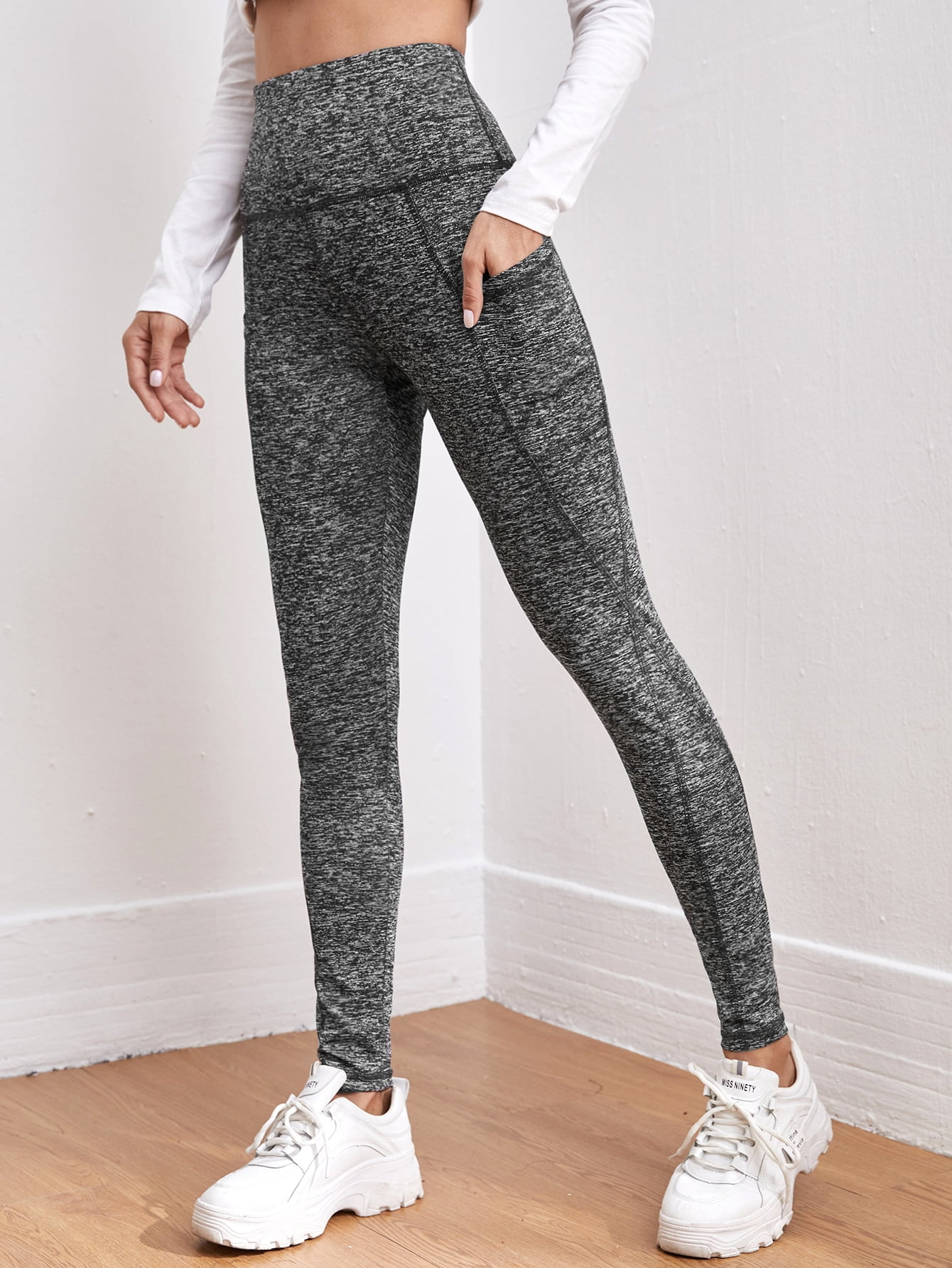 Women's Wide Waistband Contrast Stitch 