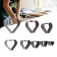 thumbnail image 1 of Leather Cutting , Easy To Operate Durable 8pcs High Carbon Steel Leather Die Cutter DIY  For Bags, 1 of 8