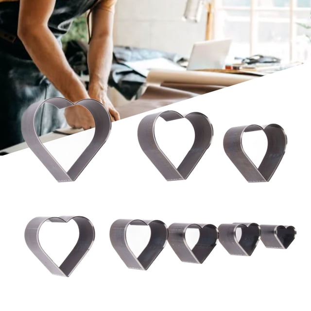 Leather Cutting , Easy To Operate Durable 8pcs High Carbon Steel Leather Die Cutter DIY For Bags