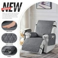 thumbnail image 5 of TAOCOCO 100% Waterproof Recliner Cover, Large Reclining Chair Slipcover Recline Sofa Cover with Non-Slip Granule, Dark Gray, 5 of 9