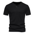 thumbnail image 1 of T-shirt Homme Été Col Rond Manches Courtes Respirant Confortable Torche Noir P, 1 of 4