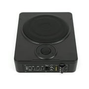 8'' 600W Active Under Seat Car Subwoofer with Amplifier Kit, Black