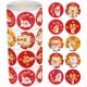 thumbnail image 2 of 4 Rolls Bunny Seal Stickers Round Decals for Envelopes Festival Decorations Cute Rabbit Designs Easy to Apply and Remove, 2 of 4