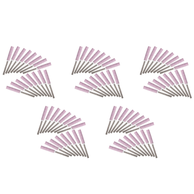 80Pcs Chainsaw Sharpener Grinding Stones 4.8mm Sharpening Tool Stones Burr Chain Saw Grindstone File Replacement Tools