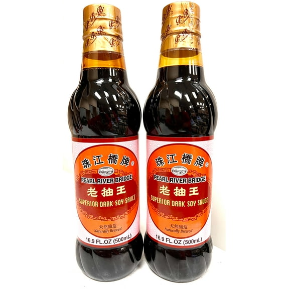 Pearl River Bridge Superior Dark Soy Sauce, 16.9-Ounce (Pack of 2)