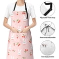 thumbnail image 6 of Uemuo Rabbit And Cherry Pattern Waterproof Apron Adjustable Dishwasher Apron- Apron for Women Men Heavy Duty Work Apron for Dishwashing Chemical Lab, 6 of 9