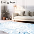 thumbnail image 2 of ODIKA 5'x7' Machine Washable Non-Slip Area Rug, Heavenly Swirl Magical Fantasia Celebration Base High Traffic Rug, Blue, 639832, 2 of 7