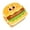Hamburger, variant on Cute Cartoon Bento Box, 1200ml Leak-proof Reusable Food Storage Container, Suitable for Sandwiches, Salads, Fruits, Picnic, Office Use