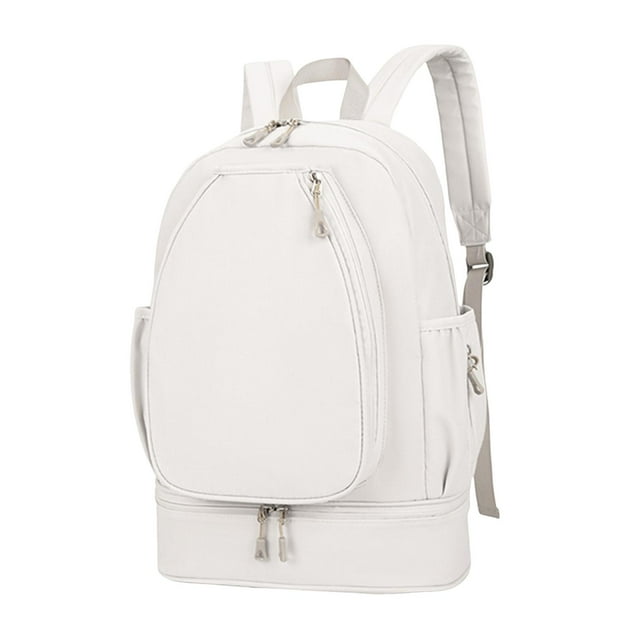 Lipstore Sac de Tennis Sac à Dos pour Ordinateur Portable Sac à Dos Sac de Sport pour Badminton Randonnée Joueurs beige