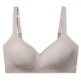 thumbnail image 4 of Warners Easy Does It Underarm Smoothing with Seamless Stretch Wireless Lightly Lined Comfort Bra RM3911F Color: Purple Velvet Size: LARGE, 4 of 4