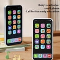 thumbnail image 2 of Children Simulation Phone Baby Musical Early Educational Toys Learning Cellphone with Light Sound Mobile Model Vocal Toy black, 2 of 6