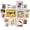 Eclectic Gx11x14, variant on 97 Decor Eclectic 8x10 Mid Century Folk Art Print Set, 12 Pieces