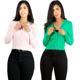 thumbnail image 1 of Set De 2 Sueter De Mujer Manga Larga Unitalla Sueteres Botón Sweater, 1 of 5