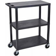 Luxor EA42-B Luxor 3 Flat Shelves Black Presentation Station