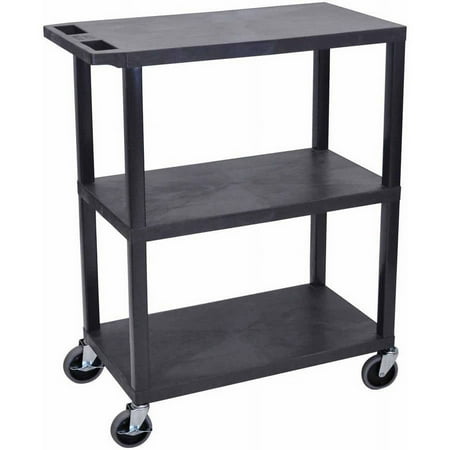 Luxor EA42-B Luxor 3 Flat Shelves Black Presentation Station