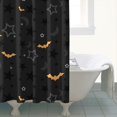 thumbnail image 4 of Halloween Bats and Stars Pattern Shower Curtain 72"x72" ,Bathroom Decorative Shower Curtains Set with 12 Hooks,Modern Waterproof Washable Shower Curtain, 4 of 6