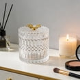 thumbnail image 5 of NWOKYZGH Butterfly Crystal Glass Relief Candy Dish Swab Box Storage Jar with Lid, 5 of 6