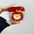 thumbnail image 3 of For AirPods Pro/1&2/3/4 Case with Keychain Cute 3D Red Apple Pattern Design Soft Silicone Cover for Women Girls Anti-Fall Shockproof Protective Case for AirPods Pro 2nd 1st Generation, 3 of 7