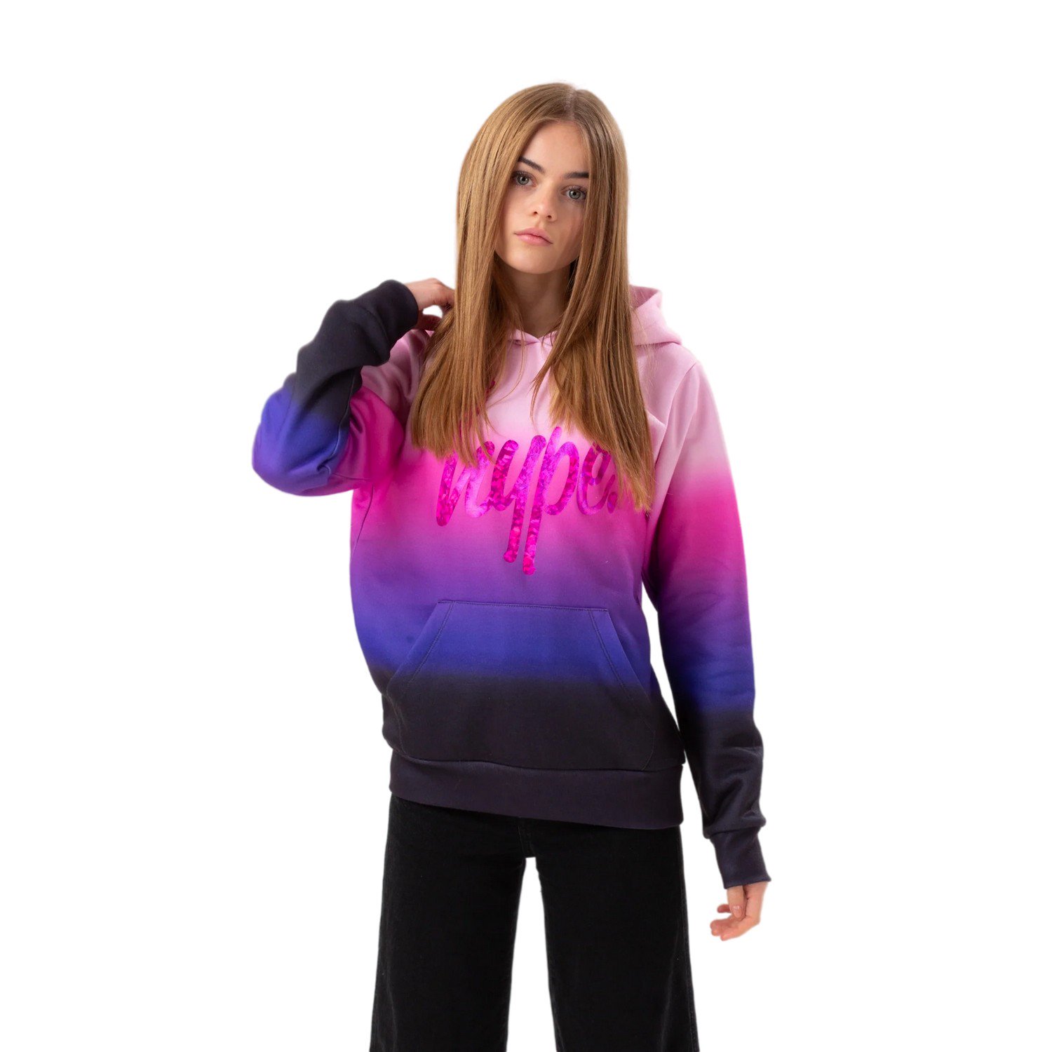 Hype Girls Fade Foil Script Hoodie | Walmart Canada