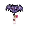 thumbnail image 2 of Betsey Johnson Retractable Badge Reels Color: Flamingo Shaker, 2 of 2